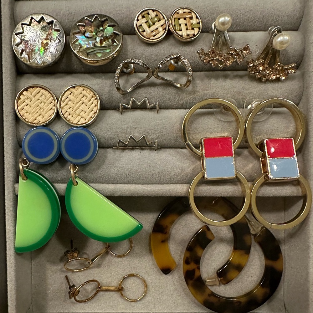 10 Pairs Costume Earrings